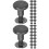 40Pz Rivetti Argento Resistente Per DIY, Abbigliamento E 5