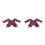 2Pz Spallacci Rosso PU Per Costume Cosplay 8