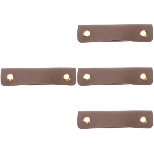 4Pz Custodia Manico Borsa in PU Coffee E Resistente 1