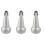 3Pz Silenziatori Trombone Tenore Metallico Argento Per Studio Casa 4