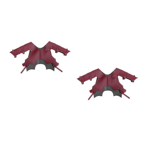 2Pz Spallacci Rosso PU Per Costume Cosplay 2
