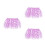 3Ud Lavanda De Fibra Para Accesorios De Muñecas 5