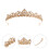5Pz Tiara Dorata Sposa Per Matrimonio E Feste 9