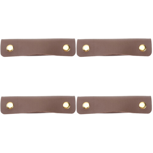 4Pz Custodia Manico Borsa in PU Coffee E Resistente 2