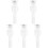 5Pz Stopper Scarico Lavello Bagno Cucina Bianco Resistente 4