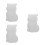 9Pz Silicone Animali Coniglietti Per 7