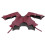 2Pz Spallacci Rosso PU Per Costume Cosplay 2