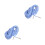 2Pz Sicurezza Elastico Pesca Azzurro Antismarrimento 9
