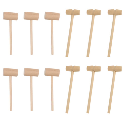 60Pz Martelli Mini Beige in Legno, Resistenti Per Crostacei E Torte 1
