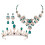 2Conjuntos Conjunto Noiva Coroa Colar Verde 3