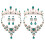 2Conjuntos Conjunto Noiva Coroa Colar Verde 4