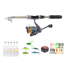 Complete Fishing Rod Kit with Reels Baits & Storage Bag for Beginners