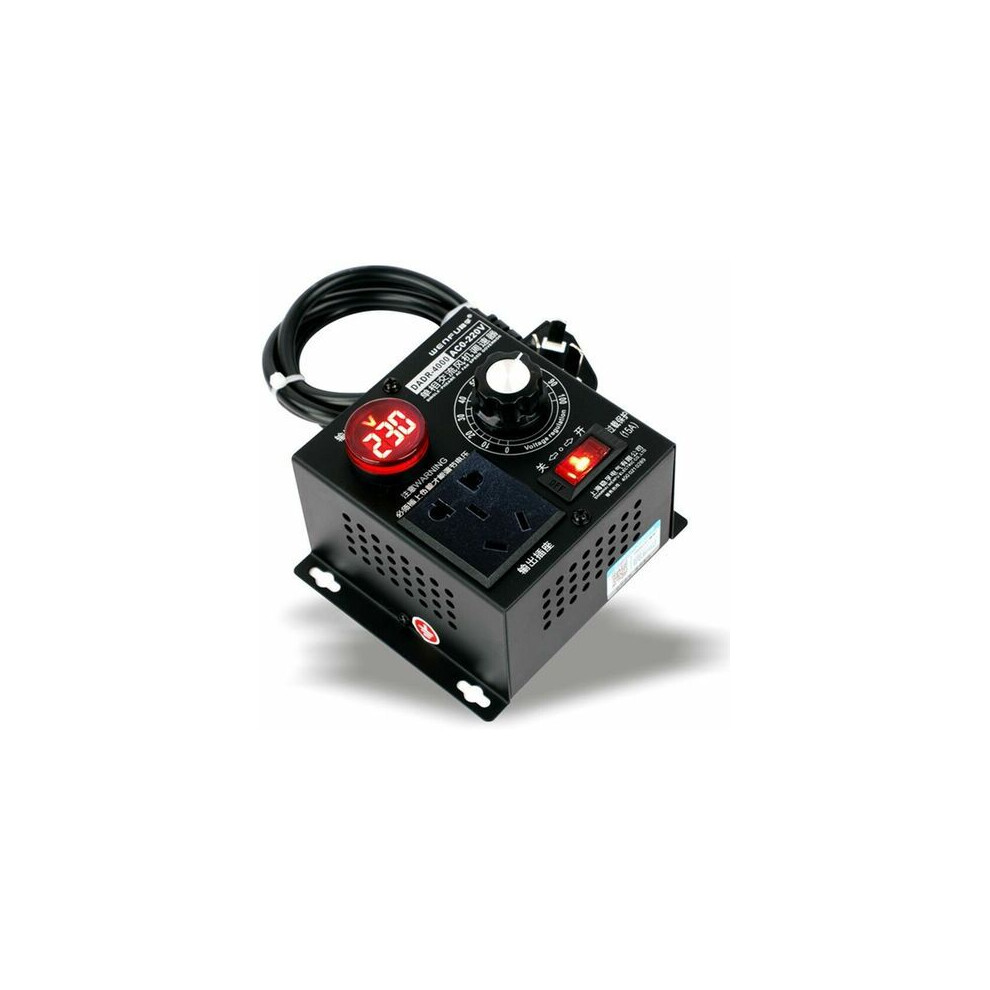 Effortless Control, Bta-4000W Variable Speed Controller, For Inductive Resistive Loads, Continuous Adjustable Output Voltage, Robust Metal Case With 9433291695968