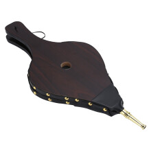 Fireplace Bellows with Wood Handle, Air Blower for Indoor Outdoor Fire Pits BBQ Grills, Antique Look Rustic Design with Leather Trim, Easy and Safe