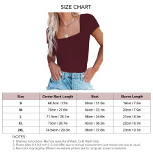 Women Short Sleeve Slim Fit Bodysuit Burgundy 2XL | Party & Casual