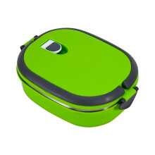 Lancheira térmica para uso diário, portátil e à prova de vazamentos, com paredes isoladas em aço inoxidável, recipiente Bento ecológico com