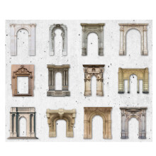 Scrapbooking Supplies for Artistic Expression, Etched Dies with Delicate Door Window Motifs, Precision Craft Templates for DIY Journaling and Photo