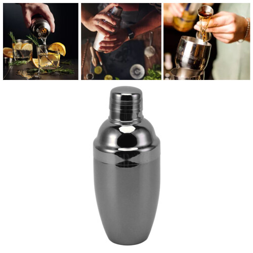 Classy Bar Cocktail Shaker with Decorative Black Finish 700ml
