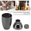 Classy Bar Cocktail Shaker with Decorative Black Finish 700ml 7