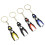 Dive Theme Miniature Flippers Keyring Silicone Accessory-Blue 2