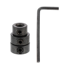 2Sets Boor Positioner Carbonstaal Zwart Ring Dieptestop Houtbewerking