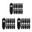 45St Compacte Ingebouwde Fietsremklemmen Zwart Plastic Kabelclip 10