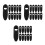 45St Compacte Ingebouwde Fietsremklemmen Zwart Plastic Kabelclip 6