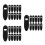 45St Compacte Ingebouwde Fietsremklemmen Zwart Plastic Kabelclip 5