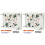 2Sets Beige Persset Voor En Blad Specimen Creaties 2