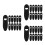 45St Compacte Ingebouwde Fietsremklemmen Zwart Plastic Kabelclip 8