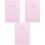 3St Huiselijke Planner Notebooks Met Roze Kunstleren Omslag 4