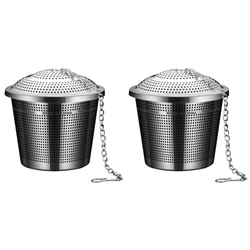 2St Theefilter Mesh Ball Rvs Met Haak Kruidenzeef 1