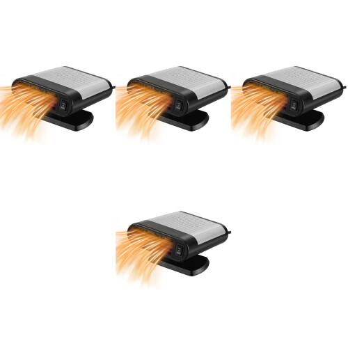 4St Compacte Autoverwarming ABS Grijs Ontdooier Voor Ruiten En Comfort 2