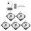 2Conjuntos Kit 5 Ventiladores 12Cm Rgb Com Controlador Para Pc 1