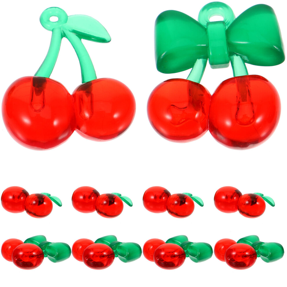 40Szt Akrylowe Zawieszki WiśNia Do BiżUterii I Dekoracji Diy-image