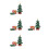 4Conjuntos Natal Para Com Ornamento Resina 8