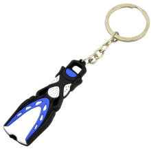 Dive Theme Miniature Flippers Keyring Silicone Accessory-Blue