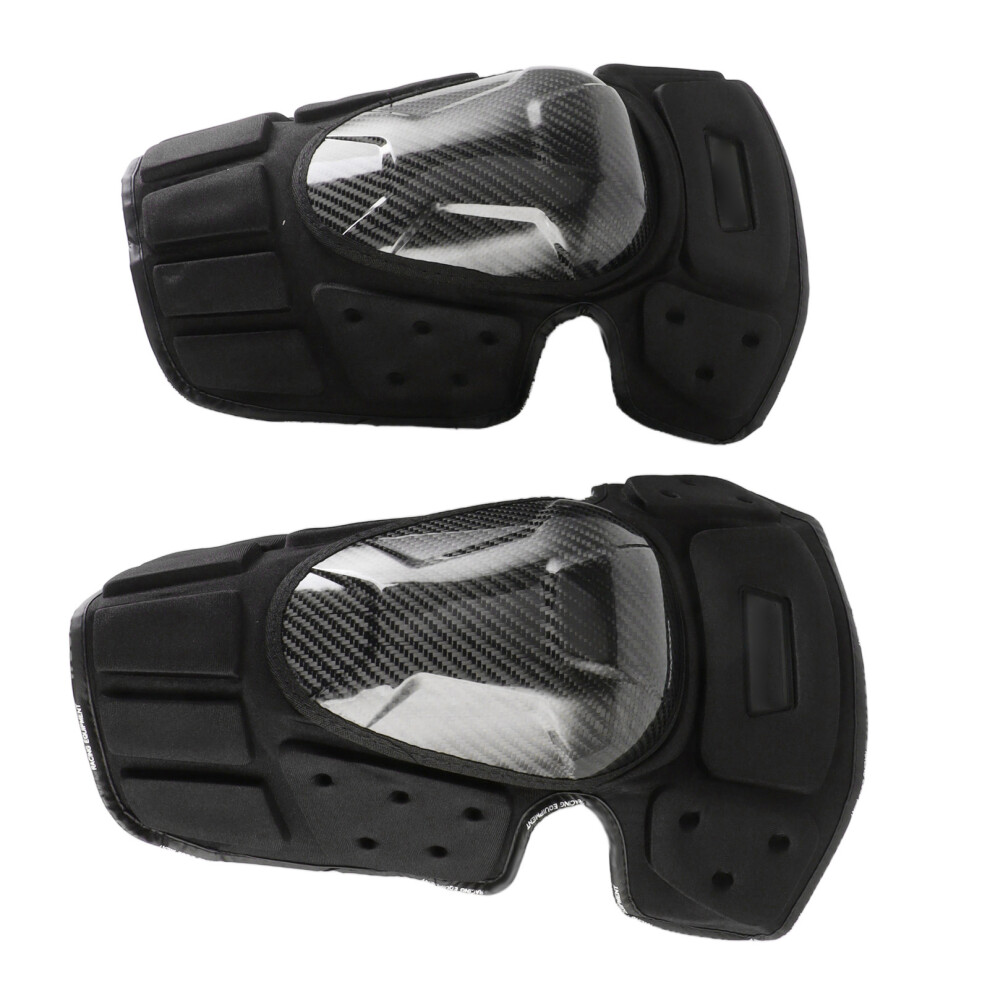 Adult Carbon Fiber Knee Guards Â Anti-Collision, Shockproof, One Size Black 4281371190651