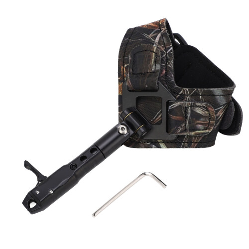 Adjustable Camouflage Aluminum Compound Bow Release Aid 159g 1