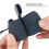 Comfort Fit 3pcs Archery Finger Tabs Double Layer PU Leather Brown 13