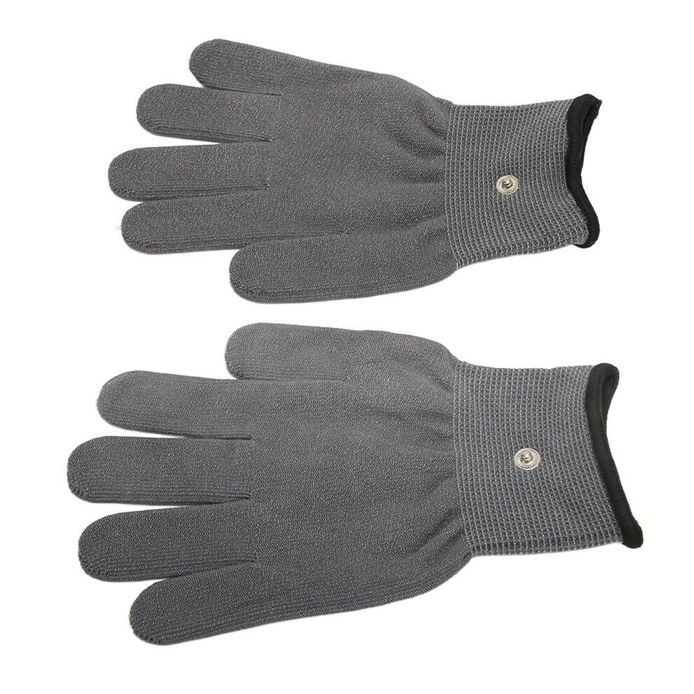 Silver Hand Massage Gloves 18Cm Conductive Anti-Static For Health Care