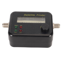C Ku Band Portable Satellite Finder with Digital Level Control and LNB Adapter