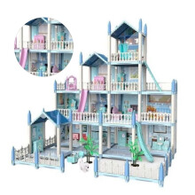 Luminous Doll House Princess Castle with Furniture - 24.1" x 21" x 24"