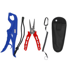 Fishing Pliers Set Saltwater Resistant Corrosion Resistant Fishing Tools Ergonomic Design Split Ring Hook Remover Spring Loaded Handle Tungsten Carbid