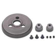 Kit de atualização reforçado: Compatível com Traxxas Slash 2WD 1/10, Rustler 2WD, Stamped 2WD, engrenagem pinhão de aço metálico endurecido de