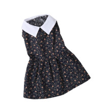 Vestito per cucciolo con stampa floreale carina, in poliestere morbido e traspirante, perfetto per primavera e estate, ideale per feste S