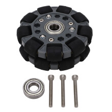 Innovative Omni Directional Wheel, Perfect For Robotic Platforms, Featuring 360 Degree Rotating And Central Bearing, Ensuring Smooth And Stable Moveme