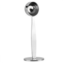 Tragbarer Kaffeelöffel aus Edelstahl mit Ständer, Kaffeelöffel mit Tamper zum Abmessen und Andrücken, 2-in-1 Multifunktions-Kaffeelöffel aus
