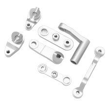 Aluminiumlegierung RC-Lenkservo-Querlenker-Set für 1/10 Baja Rey Silber
