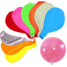 36 Zoll große, bunte Luftballons, 10er-Packung, Latex-Riesenballons in verschiedenen Farben, runde Partydekorationsballons für Fotoshootings,